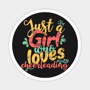 Just A Girl Who Loves Cheerleading Gift product Magnet